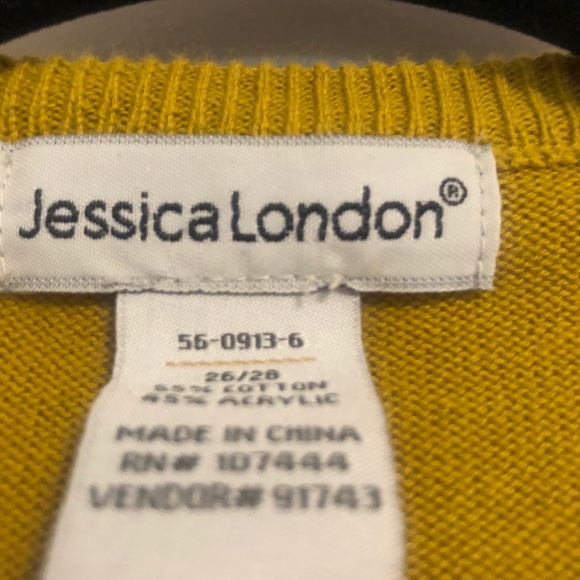 - Jessica London Mustard Colour Cardigan Plus Size - Picture 6 of 7
